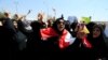 Iraqi women shout slogans during a protest in Basra, Iraq September 7, 2018
