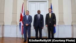 Britanski ministar sa članovima Predsjedništva BiH, Sarajevo, 7. maj 2025. 