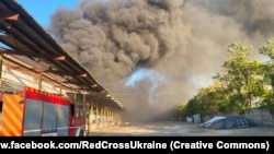 Пожежа через атаку РФ у Херсоні, 23 серпня 2026