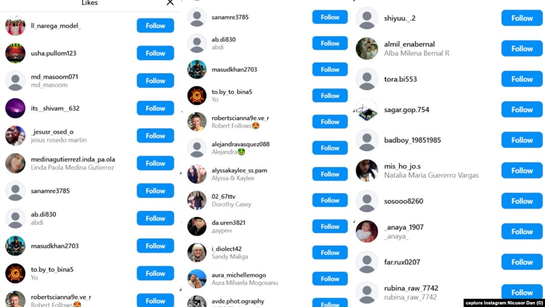 Roiul de boți care a invadat contul de Instagram al candidatului la prezidențiale Nicușor Dan.