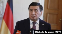 آرشیف، سورنبای جینبکف رئیس جمهور قرغزستان. April 16, 2019