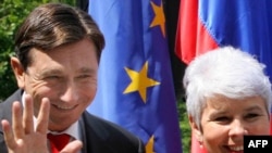 Borut Pahor i Jadranka Kosor, Trakošćan, juli 2009