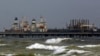 The Iranian oil tanker Fortune is anchored at the dock of El Palito refinery near Puerto Cabello, May 25, 2020