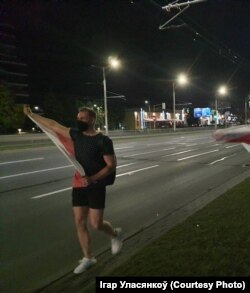 На адной зь вечаровых акцый у Менску