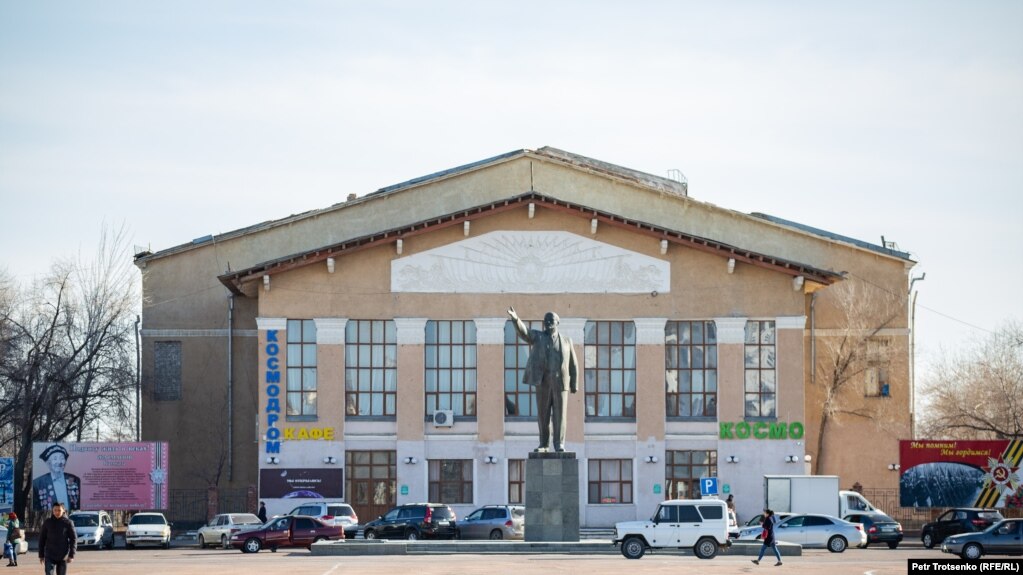 Центральная площадь в Байконуре. 15 марта 2019 года
