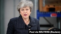 Kryeministrja britanike, Theresa May.