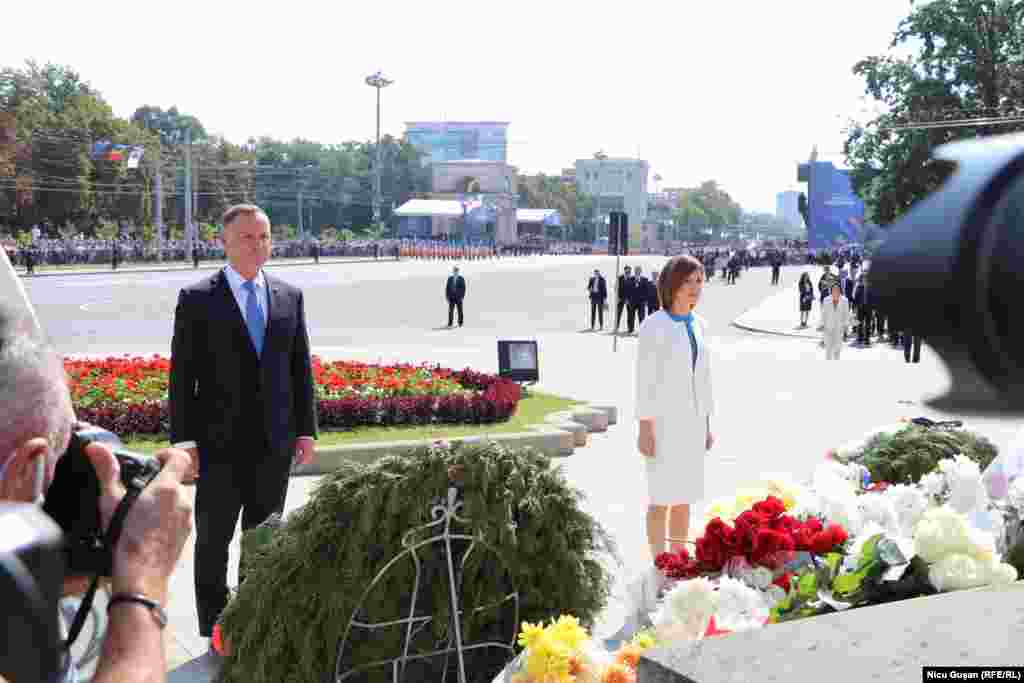 Președinții Andrzej Duda și Maia Sandu