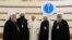 Pope Francis meets with a delegation from the Russian Orthodox Church at the congress in Kazakhstan on September 14.
