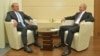 Президент Росії Володимир Путін і лідер проросійської політичної партії в Україні ОПЗЖ Віктор Медведчук. 6 жовтня 2020 року