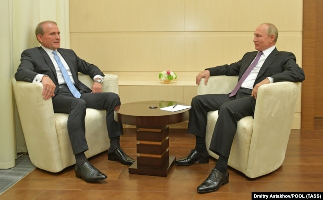 Віктор Медведчук і Володимир Путін. Москва, 6 жовтня 2020 року