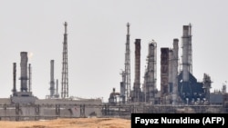 An Aramco oil facility near al-Khurj area, just south of the Saudi capital Riyadh, September 15, 2019