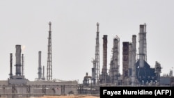 تصویری آرشیوی از تاسیسات نفتی آرامکو در منطقه الخرج عربستان سعودی