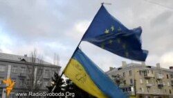 Учасники київського Євромайдану взяли участь у ході вулицями Луганська
