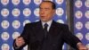ITALY -- Former Prime Minister and president of Italian right-wing party Forza Italia, Silvio Berlusconi, speaks during a convention of his party at Ischia, October 14, 2017
