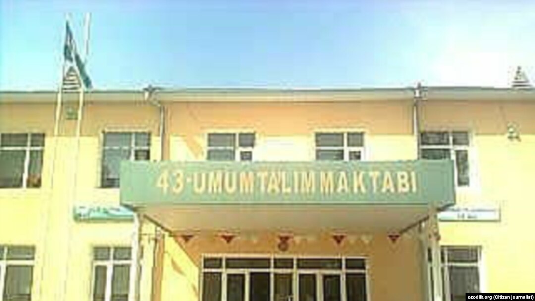 A school in Hakan, Andijan, Uzbekistan.