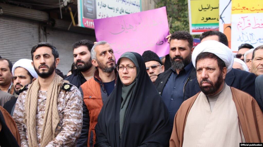 Governor of Quds City in Tehran Province,Layla Vaseqi (C), 2019.