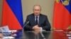 Президент России Владимир Путин во время совещания Совета безопасности в Кремле, 21 февраля 2020 года