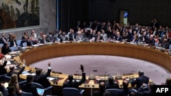 United Nations Security Council members vote on the Iran resolution at the UN headquarters in New York, July 20, 2015