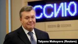 Віктор Янукович під час пресконференції в Москві, 6 лютого 2019 року