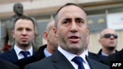 Former Kosovo Prime Minister Ramush Haradinaj (file photo)