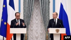 Ռուսաստանի և Ֆրանսիայի նախագահների համատեղ ասուլիսը Կրեմլում, Մոսկվա, 26-ը նոյեմբերի, 2015թ․