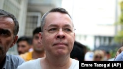 Andrew Brunson din Carolina de Nord (SUA), în Turcia la 26 iulie 2018