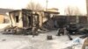 На месте пожара, при котором погибли пятеро детей. Астана, 4 февраля 2019 года.