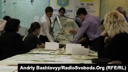 Подсчет голосов на выборах в Верховную Раду