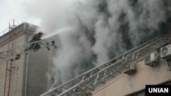 Обгорілий цех Харківської ювелірної фабрики, 8 січня 2014 року