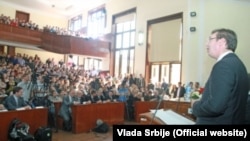 Aleksandar Vučić na Pravnom fakultetu