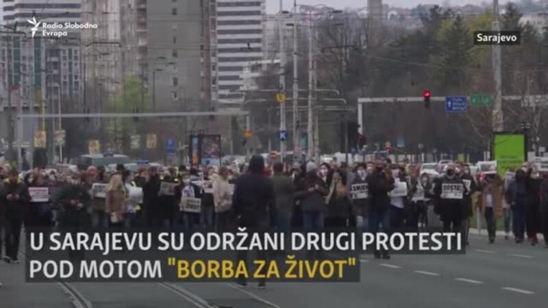 'Borba za život': Novi protesti u Sarajevu zbog nenabavke vakcina