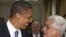 Președintele Mahmud Abbas cu Barack Obama la Ramallah în 2008