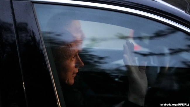 Павал Мажэйка пасьля вызваленьня, 11 верасьня 2025 году