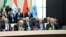 Армениянын премьер-министри Никол Пашинян жана Азербайжандын президенти Илхам Алиев “ШКУ плюс” форматындагы жолугушууда. Бишкек, 1-сентябрь, 2026-жыл.
