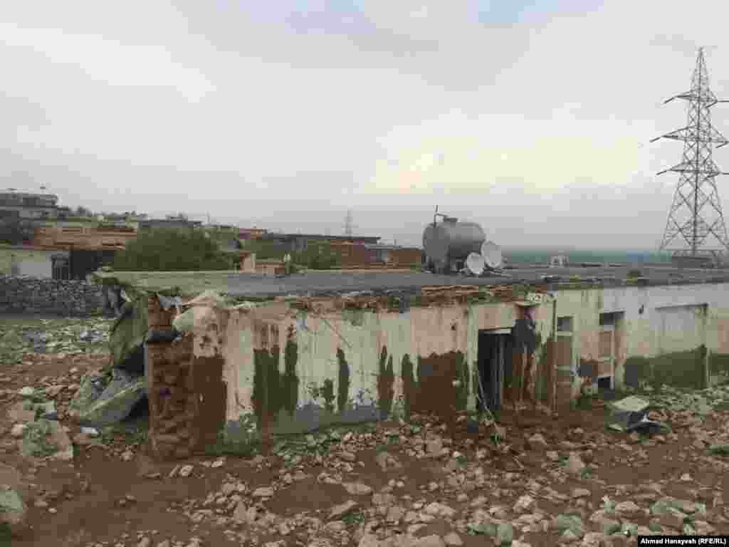 A destroyed house in Charikar