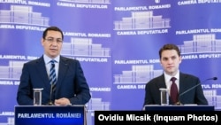 Fostul premier Victor Ponta alături de prietenul de partid și de dosar, Dan Șova