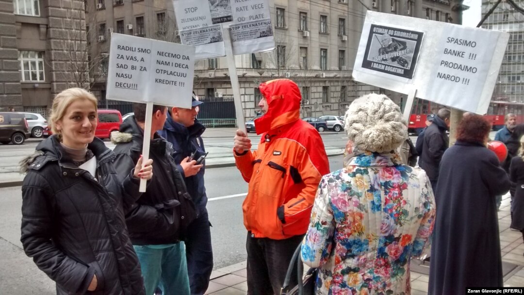 Protest zaduženih u švacracima