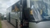 Аўтобус, які вёз дзяцей з Гомельскай вобласьці і пацярпеў у выніку падзеньня дрону ў Бранскай вобласьці Расеі, 17 чэрвеня 2026 году
