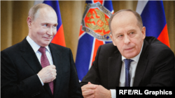 Президент России Владимир Путин, глава ФСБ Александр Бортников
