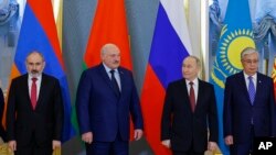 Russia - Armenian Prime Minister Nikol Pashinian attends a Eurasian Economic Union summit at the Kremlin in Moscow, May 8, 2024.