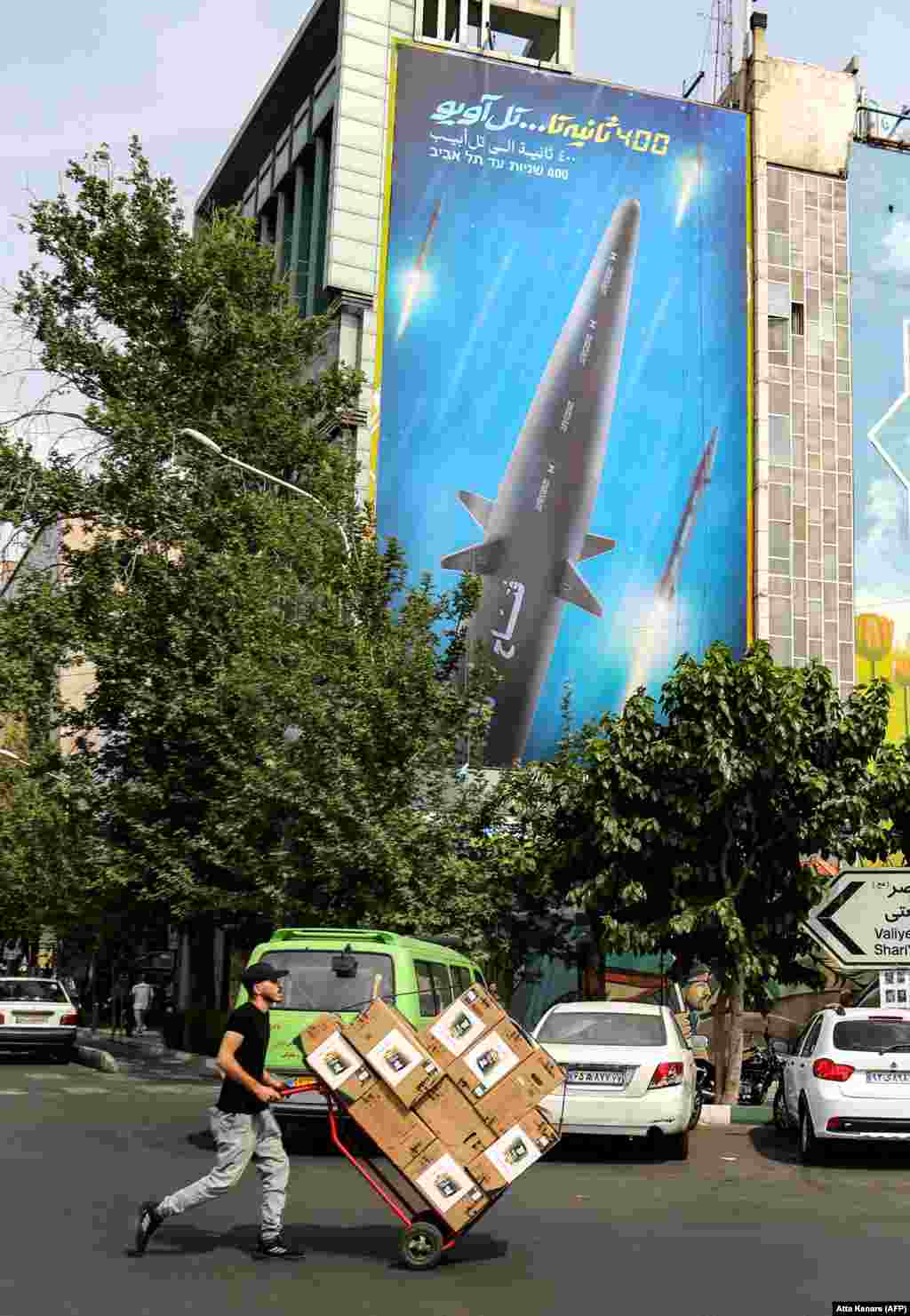 A poster in Tehran shows a larger missile from the same family as the Fath-360. Tehran has denied reports its missiles are being supplied to Russia but a senior Iranian lawmaker appeared to contradict the official line. On September 7, Ahmad Bakhshayesh Ardestani told Iranian media, &quot;We have to barter for our needs, including importing soybeans and wheat. Part of the barter involves sending missiles, and another part involves sending military drones to Russia.&quot; &nbsp;