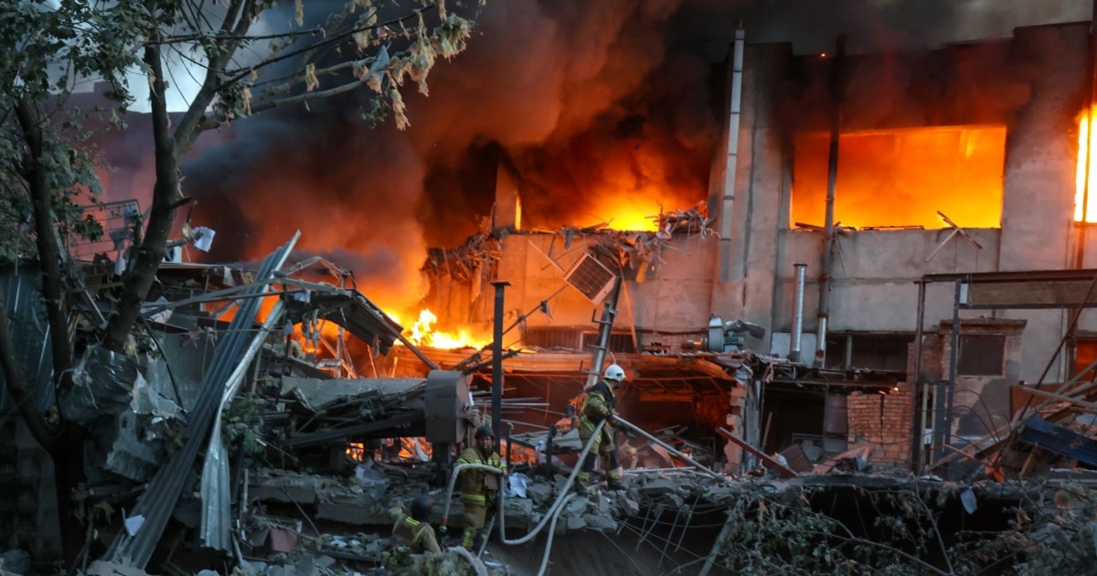 Massive Russian Strike On Ukraine Kills Civilians, Injures Dozens