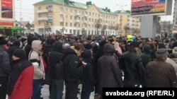 Belarus — "Not-social-parasites" march in Baranavičy (Baranovichi), 26feb2017