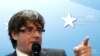 BELGIUM -- Sacked Catalan leader Carles Puigdemont attends a news conference at the Press Club Brussels Europe in Brussels, October 31, 2017