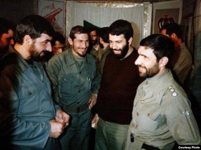 فرماندهان وقت جنگ؛ علی صیاد شیرازی (راست)، یحیی رحیم صفوی (دوم از چپ) و محسن رضایی (چپ)