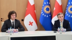 ირაკლი კობახიძე (მარცხნივ) და ბიძინა ივანიშვილი.