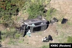 Автомобіль Тайґера Вудса на місці аварії, Лос-Анджелес, штат Каліфорнія, США, 23 лютого 2021 року