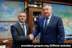 Dmitri Rogozin și Vadim Krasnoselski, 19 ianuarie 2018