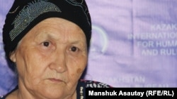 Куляш Егимбаева, мать осуждённого Кайрата Егимбаева. Алматы, 23 августа 2018 года.