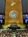 US - German Chancellor Olaf Scholz speaks during "Summit of the Future" on the sidelines of the UN General Assembly at the United Nations Headquarters in New York, September 22, 2024